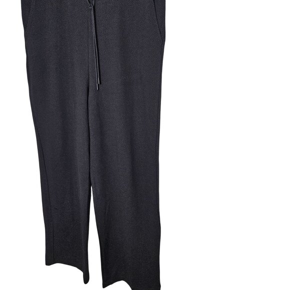 Puma NWOT Sleevelss Black White Jumpsuit Drawsting Waist  pockets Women's Size M - Picture 14 of 15